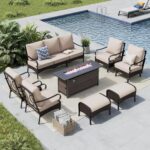 MFSTUDIO 4 Pieces Outdoor Patio Furniture